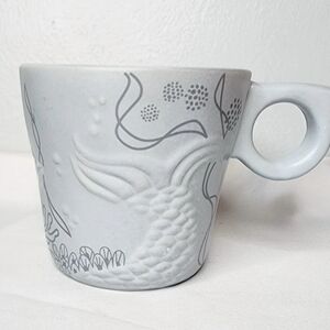 Starbucks 2016 Anniversary Collection: 12oz Matte Grey Siren Tail Embossed Mug